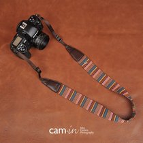 cam-in cotton series professional fashion camera back strap universal interface cam8270