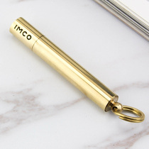 Love Cool IMCO Old Brass Kerosene Lighter Small New Peculiar Collection Ultra Fine Retro Cotton Oil Rover