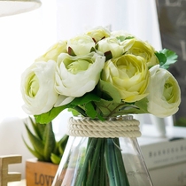 Dew Lotus Rose Handmade Flower Emulation Floral Wedding Celebration with a floral bouquet of flowers and a floral bouquet of flowers