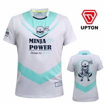 2018 New South Korea UPTON badminton suit mens and womens sportswear quick-drying Ninja cartoon style short-sleeved T-shirt