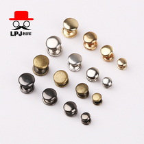 Double-sided rivets pure copper studs handmade leather diy leather tools flat rivets female nails hardware buckles