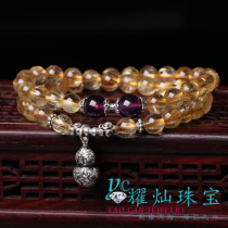 Dazzling blonde crystal multi-circle bracelet bracelet water crystal ornaments couple girls day gifts