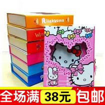 Cartoon Korean stationery notebook 3D creative children notepad student diary 64K with lock wholesale