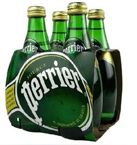 Import France Paris perrier with gas raw taste mineral water 330ml * 24 bottles Beijing