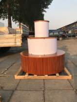 Wooden new Nakajima cabinet mother and child Display Cabinet shoe rack bag round light box display cabinet supermarket display container Mobile