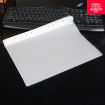11-hole loose leaf file bag transparent bag manager clip transparent bag transparent film clip nine thousand years stationery