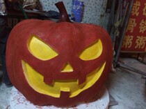 Shenzhen FRP art sculpture Large Square Mall face pumpkin exhibition ornaments plant sculpture