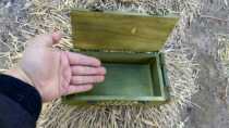 Military fan ornaments theme decoration 77-1 wooden box pocket grocery box Tissue box storage box Wooden collection box