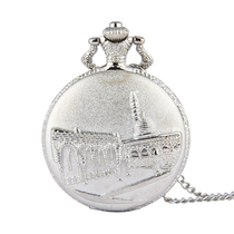 Foreign trade Generation retro palace pocket watch large silver Castle pocket watch manufacturers special for a generation 8118