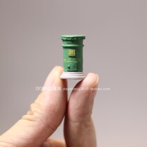 Simulation miniatures mini version super small scene Post box mailbox micro scene food play ornaments