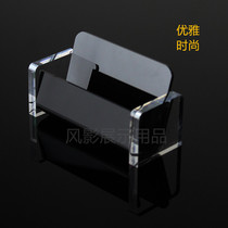 High-end business card box double-layer business card holder acrylic desktop creative business office three-layer business card shelf