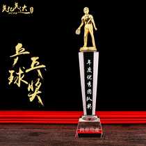 0167 Crystal Trophy Custom Authorization Card Medal Customized Staff to make crystal cucutriueva table tennis