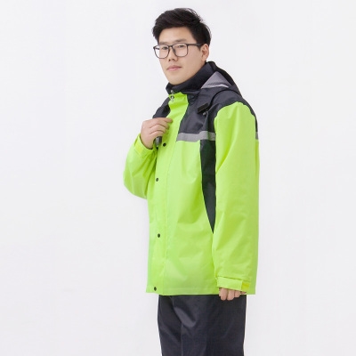 Raincoat One Piece Top Mens Short Adult Weatherproof Jacket Electric Vehicle Single Motorcycle Raincoat Takeaway