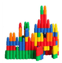 Large bullet creative building blocks plastic interspersed building blocks pipe assembly educational toys childrens toys