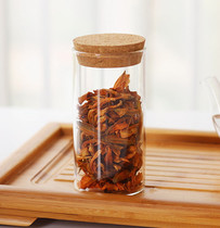 Xifan glass tea set round tea cans tea cups Cork glass tea cans straight tea cans storage cans sugar
