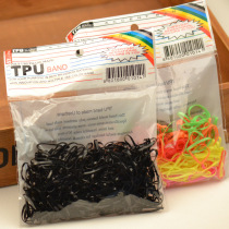 Children disposable leather fascia Korean version of men and women Colour bagged strong pull constantly zagged rope braid high elastic hair ring
