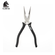 Japan imported KEIBA horse brand 8 inch electrician pointed nose pliers T-308S tip pliers with teeth tip pliers