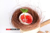 Creative plate decoration edge simulation bird Nestlé creative pigeon egg quail egg egg artistic conception decoration container