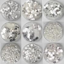 Gold glitter Dance suit Belly dance accessories Beads Imported sequins Wedding sequins Crystal white sequins