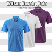 Wilson men Late Summer Novelty Knit polo shirt tennis T-shirt