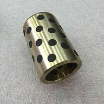 JDB solid graphite self-lubricating shaft sleeve high-strength brass graphite copper sleeve good quality inner diameter 20-25MM