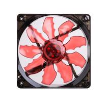 Chassis fan 12cm silent cooling fan bat leaf red blue LED fan desktop computer fan