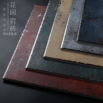 Metal glazed tile antique brick 500*500 non-slip floor tile floor tile Hotel KTV tile retro brick