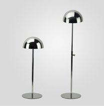 Hat shop hat rack hat display rack high-grade stainless steel mirror light hat rack can be customized