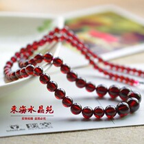 Natural wine garnet necklace to give girlfriend woman stone beauty beauty beauty woman red crystal