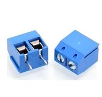 5 0 pitch 2-pin terminal straight pin 2p connector Terminal KF301-2P Blue