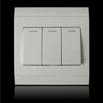 TCL Rogrand switch socket panel Meilunshan series three-open dual control switch with anti-counterfeiting