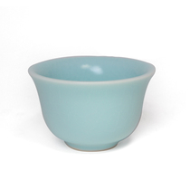 Taiwan ceramic artist Jiang Yu Law Kiln Ru Kiln Sky blue beauty cup Tea cup Glaze warm and delicate open piece