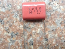 Imported Japanese Panasonic capacitor 225K 450V flat body foot distance 22 5mm