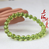 Natural rare olivine bracelet olivine hand string couple happy stone men and women gifts