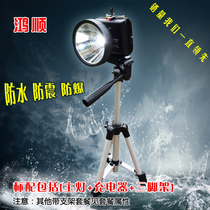 Hongshun outdoor 6600-capacity lithium battery 45W with bracket inserted into the ground pole night fishing lamp headlight fishing artifact fishing Night Fishing