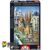 (Spot) Spains Educa Mini 1000 slices of 11874 imported puzzle Gard complex