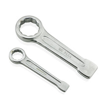 Power lion chrome vanadium steel percussion plum blossom wrench single head plum blossom chrome-plated percussion plum blossom wrench W2060