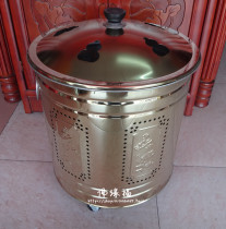 Buddha Supplies Small Size Gold Barrel Gold Titanium Gold Barrel Burnt Paper Barrel Paper Wire Barrel Burnt Gold Barrel Poly pail