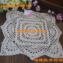 Handmade crochet hook cotton lace hollow woven table mat coaster coaster coaster shooting props