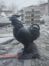 Stone carving rooster carving Rooster handicraft stone carving Rooster cockfighting stone carving chicken white marble chicken Xiang Ruyi