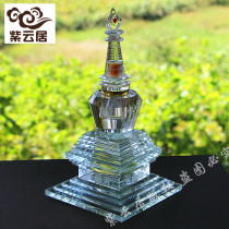 Crystal Stupa Crystal Bodhi Tower All Tathagata Whole Body Relic Treasure Kyo Indorani Sutra Crystal Stupa