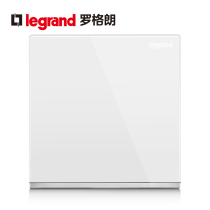 Legrand switch one-open multi-control socket panel Yi Jing white three-control with silver edge One-stop mid-86 type