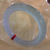 From fluorescent jade bracelet round bar special new product promotion transparent clear water floating green jade bracelet natural new product promotion