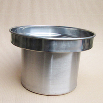 8-inch 10 village tail steaming domestic steamed pot pot wide-style tail support stainless steel round basin