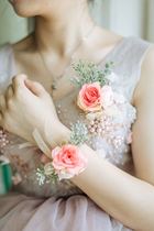 Firefly forest Forest fairy wind European high-end wedding dance celebration groom corsage Bride wrist flower