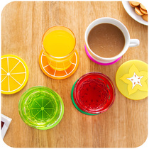 Creative Watermelon Lemon Round Fruit Cup Cushion Silicone Anti-Burn Mat Tea Cup Cushion Coffee Cup Mat Bowl Mat Dining Mat