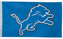 Foreign trade olive bottom Lions outdoor Flag NFL Detroit Lions LOGO USA Flag
