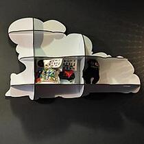 Home of the house of French cloud color series wall decoration debris frame bookshelf wall hanging large