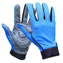 Outdoor mountaineering gloves Thin full finger non-slip riding gloves Breathable sunscreen gloves Bicycle gloves womens mesh