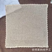 Handmade crochet crochet table tablecloth American vintage rural cotton hollow woven universal decorative cover cloth